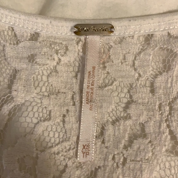 Free People High/Low Lace Top - Picture 7 of 8